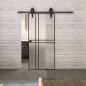 Glasschiebetür BARN-LINE Loft Schwarzlack 21 Blickdicht Glasschiebetür BARN-LINE Loft Schwarzlack 21 Blickdicht