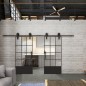 Glasschiebetür BARN-LINE Loft Schwarzlack 37 Auf Klarglas Glasschiebetür BARN-LINE Loft Schwarzlack 37 Auf Klarglas