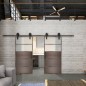 Glasschiebetür BARN-LINE Loft Rosteisen Genietet 13 Blickdicht Glasschiebetür BARN-LINE Loft Rosteisen Genietet 13 Blickdicht