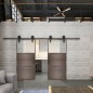 Glasschiebetür BARN-LINE Loft Rosteisen Genietet 15 Blickdicht Glasschiebetür BARN-LINE Loft Rosteisen Genietet 15 Blickdicht