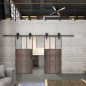 Glasschiebetür BARN-LINE Loft Rosteisen Genietet 23 Blickdicht Glasschiebetür BARN-LINE Loft Rosteisen Genietet 23 Blickdicht
