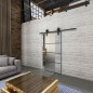 Glasschiebetür BARN-LINE Loft Schwarzlack 02 Blickdicht Glasschiebetür BARN-LINE Loft Schwarzlack 02 Blickdicht