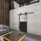 Glasschiebetür BARN-LINE Loft Schwarzlack 27 Blickdicht Glasschiebetür BARN-LINE Loft Schwarzlack 27 Blickdicht
