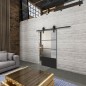 Glasschiebetür BARN-LINE Loft Schwarzlack 32 Blickdicht Glasschiebetür BARN-LINE Loft Schwarzlack 32 Blickdicht