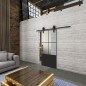 Glasschiebetür BARN-LINE Loft Schwarzlack 36 Blickdicht Glasschiebetür BARN-LINE Loft Schwarzlack 36 Blickdicht