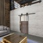 Glasschiebetür BARN-LINE Loft Rosteisen Genietet 19 Blickdicht Glasschiebetür BARN-LINE Loft Rosteisen Genietet 19 Blickdicht