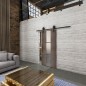 Glasschiebetür BARN-LINE Loft Rosteisen Genietet 36 Blickdicht Glasschiebetür BARN-LINE Loft Rosteisen Genietet 36 Blickdicht