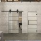 Glasschiebetür BARN-LINE Loft Schwarzlack 01 Blickdicht Glasschiebetür BARN-LINE Loft Schwarzlack 01 Blickdicht