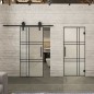 Glasschiebetür BARN-LINE Loft Schwarzlack 20 Blickdicht Glasschiebetür BARN-LINE Loft Schwarzlack 20 Blickdicht