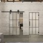 Glasschiebetür BARN-LINE Loft Rosteisen Genietet 11 Blickdicht Glasschiebetür BARN-LINE Loft Rosteisen Genietet 11 Blickdicht