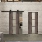 Glasschiebetür BARN-LINE Loft Rosteisen Genietet 36 Blickdicht Glasschiebetür BARN-LINE Loft Rosteisen Genietet 36 Blickdicht
