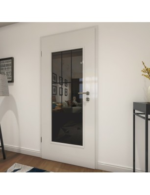 Lichtausschnitt Loft Schwarzlack 03 Auf Grauglas