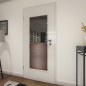 Lichtausschnitt Loft Rosteisen Genietet 16 Auf Grauglas Lichtausschnitt Loft Rosteisen Genietet 16 Auf Grauglas