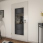 Lichtausschnitt Loft Schwarzeisen Genietet 25 Auf Grauglas Lichtausschnitt Loft Schwarzeisen Genietet 25 Auf Grauglas