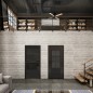 Lichtausschnitt Loft Schwarzlack 35 Auf Grauglas