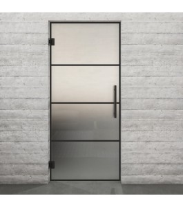 Pendeltür Loft Schwarzlack 02 Blickdicht - modernes Zuhause