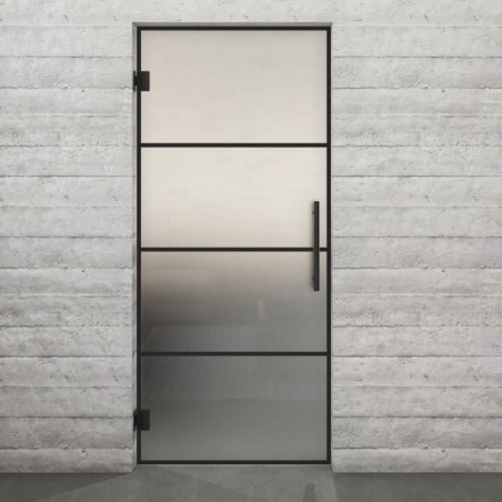 Pendeltür Loft Schwarzlack 02 Blickdicht - modernes Zuhause
