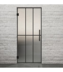 Pendeltür Loft Schwarzlack 12 Blickdicht - modernes Zuhause