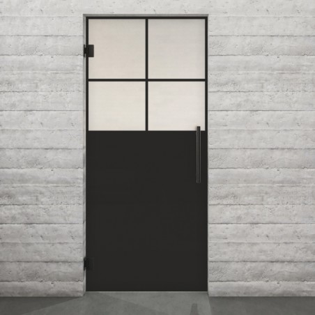 Pendeltür Loft Schwarzlack 23 Blickdicht - modernes Zuhause