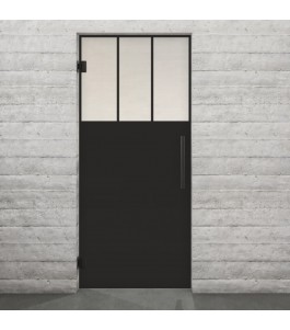Pendeltür Loft Schwarzlack 29 Blickdicht - modernes Zuhause