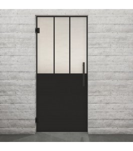 Pendeltür Loft Schwarzlack 30 Blickdicht - modernes Zuhause