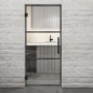 Pendeltür Loft Schwarzeisen Genietet 03 Auf Klarglas Pendeltür Loft Schwarzeisen Genietet 03 Auf Klarglas