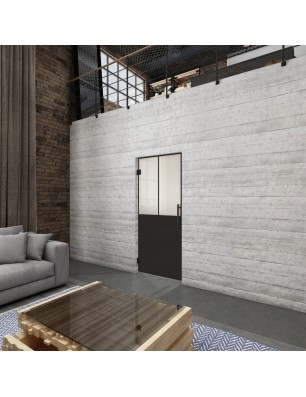 Pendeltür Loft Schwarzlack 26 Blickdicht - modernes Zuhause
