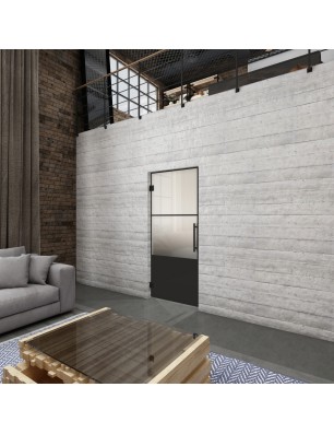 Pendeltür Loft Schwarzlack 33 Blickdicht - modernes Zuhause