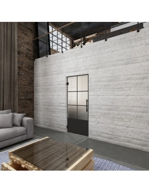 Pendeltür Loft Schwarzlack 35 Blickdicht - modernes Zuhause