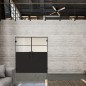 Pendeltür Loft Schwarzlack 22 Blickdicht Pendeltür Loft Schwarzlack 22 Blickdicht