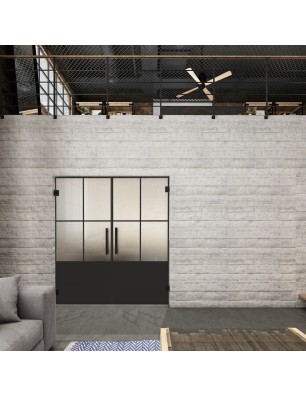 Pendeltür Loft Schwarzlack 36 Blickdicht - modernes Zuhause