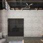 Pendeltür Loft Schwarzlack 35 Auf Grauglas Pendeltür Loft Schwarzlack 35 Auf Grauglas