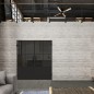 Pendeltür Loft Schwarzlack 36 Auf Grauglas Pendeltür Loft Schwarzlack 36 Auf Grauglas