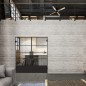 Pendeltür Loft Schwarzlack 31 Auf Klarglas