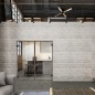 Pendeltür Loft Rosteisen Genietet 04 Auf Klarglas Pendeltür Loft Rosteisen Genietet 04 Auf Klarglas