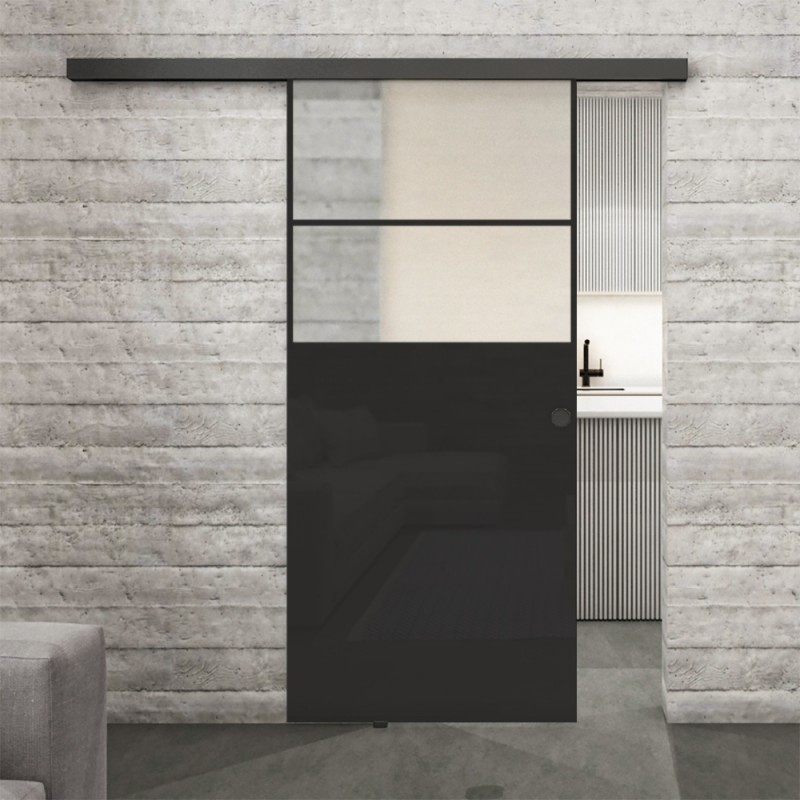 Glasschiebetür BLACK-LINE Loft Schwarzlack 22 Blickdicht Glasschiebetür BLACK-LINE Loft Schwarzlack 22 Blickdicht
