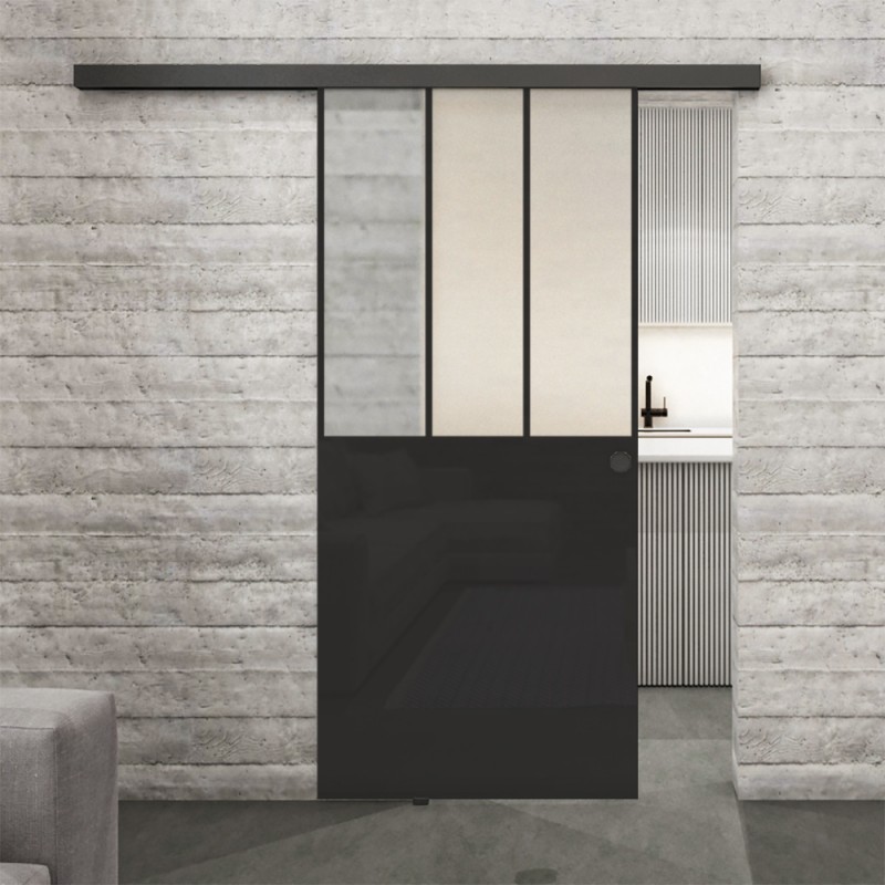 Glasschiebetür BLACK-LINE Loft Schwarzlack 30 Blickdicht Glasschiebetür BLACK-LINE Loft Schwarzlack 30 Blickdicht