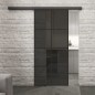 Glasschiebetür BLACK-LINE Loft Schwarzlack 06 Auf Grauglas Glasschiebetür BLACK-LINE Loft Schwarzlack 06 Auf Grauglas