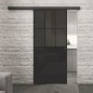 Glasschiebetür BLACK-LINE Loft Schwarzlack 28 Auf Grauglas Glasschiebetür BLACK-LINE Loft Schwarzlack 28 Auf Grauglas