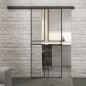 Glasschiebetür BLACK-LINE Loft Schwarzlack 15 Auf Klarglas Glasschiebetür BLACK-LINE Loft Schwarzlack 15 Auf Klarglas