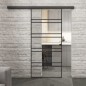 Glasschiebetür BLACK-LINE Loft Schwarzlack 16 Auf Klarglas Glasschiebetür BLACK-LINE Loft Schwarzlack 16 Auf Klarglas