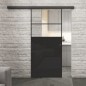 Glasschiebetür BLACK-LINE Loft Schwarzlack 22 Auf Klarglas Glasschiebetür BLACK-LINE Loft Schwarzlack 22 Auf Klarglas