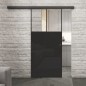 Glasschiebetür BLACK-LINE Loft Schwarzlack 25 Auf Klarglas Glasschiebetür BLACK-LINE Loft Schwarzlack 25 Auf Klarglas
