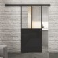 Glasschiebetür BLACK-LINE Loft Schwarzlack 26 Auf Klarglas Glasschiebetür BLACK-LINE Loft Schwarzlack 26 Auf Klarglas