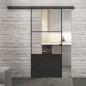 Glasschiebetür BLACK-LINE Loft Schwarzlack 33 Auf Klarglas Glasschiebetür BLACK-LINE Loft Schwarzlack 33 Auf Klarglas