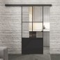 Glasschiebetür BLACK-LINE Loft Schwarzlack 36 Auf Klarglas Glasschiebetür BLACK-LINE Loft Schwarzlack 36 Auf Klarglas