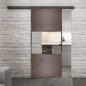 Glasschiebetür BLACK-LINE Loft Rosteisen Genietet 27 Auf Klarglas Glasschiebetür BLACK-LINE Loft Rosteisen Genietet 27 Auf Klarglas