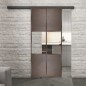 Glasschiebetür BLACK-LINE Loft Rosteisen Genietet 30 Auf Klarglas Glasschiebetür BLACK-LINE Loft Rosteisen Genietet 30 Auf Klarglas