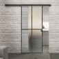 Glasschiebetür BLACK-LINE Loft Schwarzeisen Genietet 08 Blickdicht Glasschiebetür BLACK-LINE Loft Schwarzeisen Genietet 08 Blickdicht