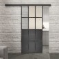 Glasschiebetür BLACK-LINE Loft Schwarzeisen Genietet 22 Blickdicht Glasschiebetür BLACK-LINE Loft Schwarzeisen Genietet 22 Blickdicht